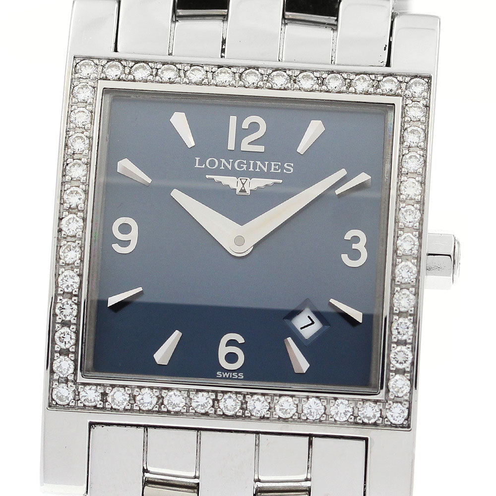 LONGINES Dolcevita L5.503.0 diamond bezel date Quartz Ladies Watch_895324