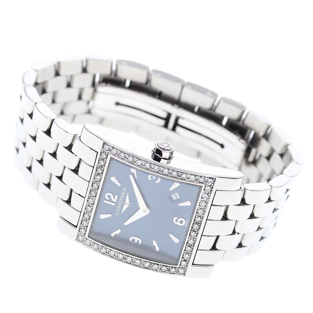 LONGINES Dolcevita L5.503.0 diamond bezel date Quartz Ladies Watch_895324