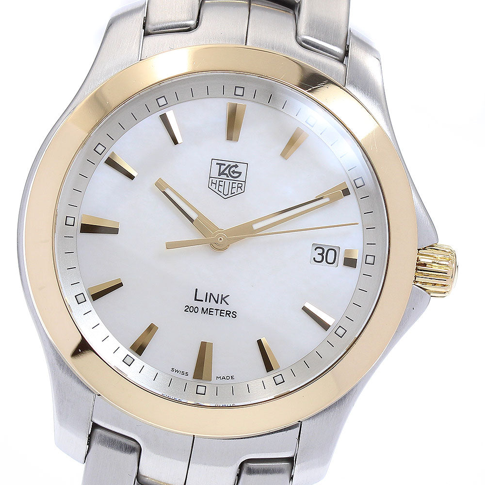 TAG HEUER Link WJF1152 Date White shell Dial Quartz Men's Watch_895327