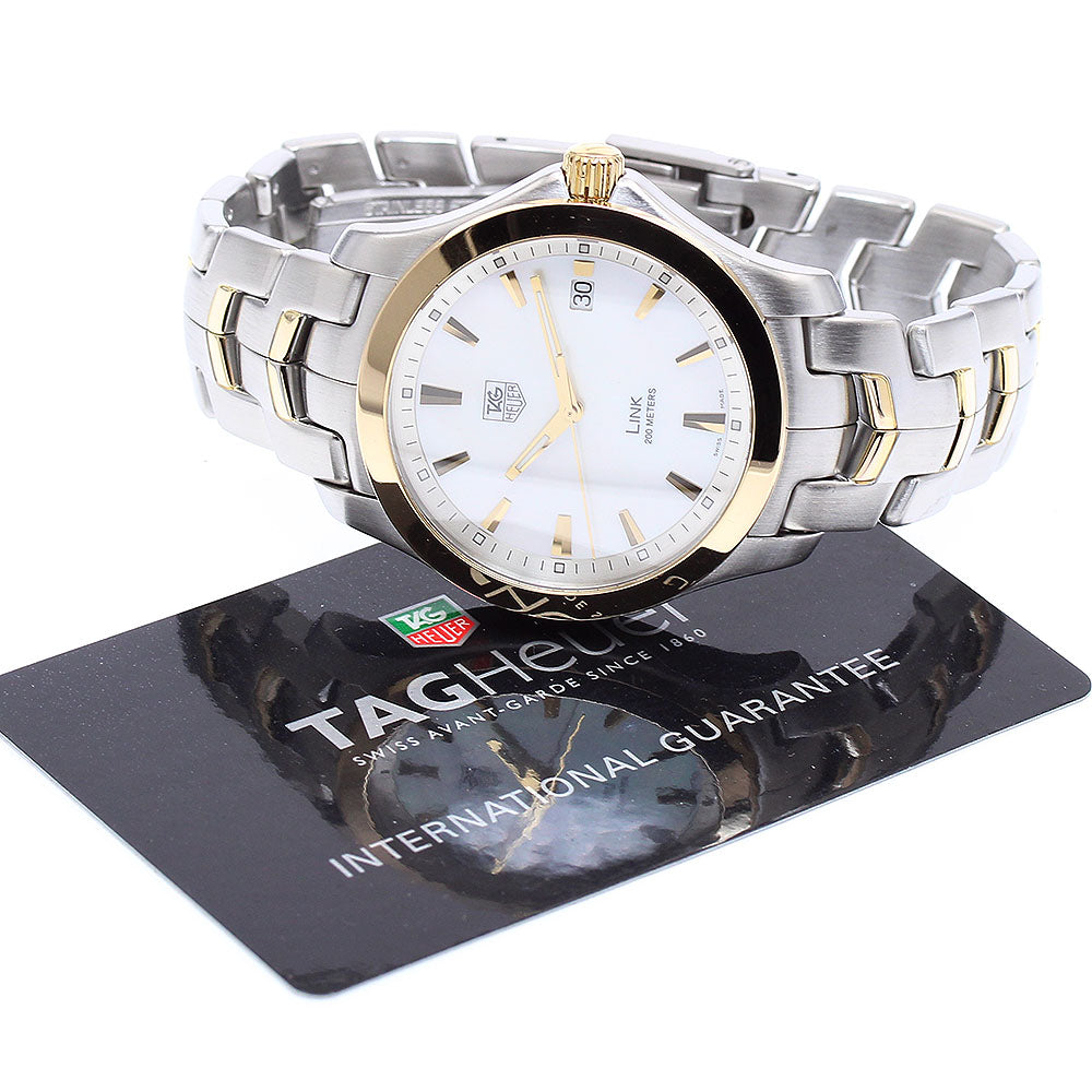TAG HEUER Link WJF1152 Date White shell Dial Quartz Men's Watch_895327