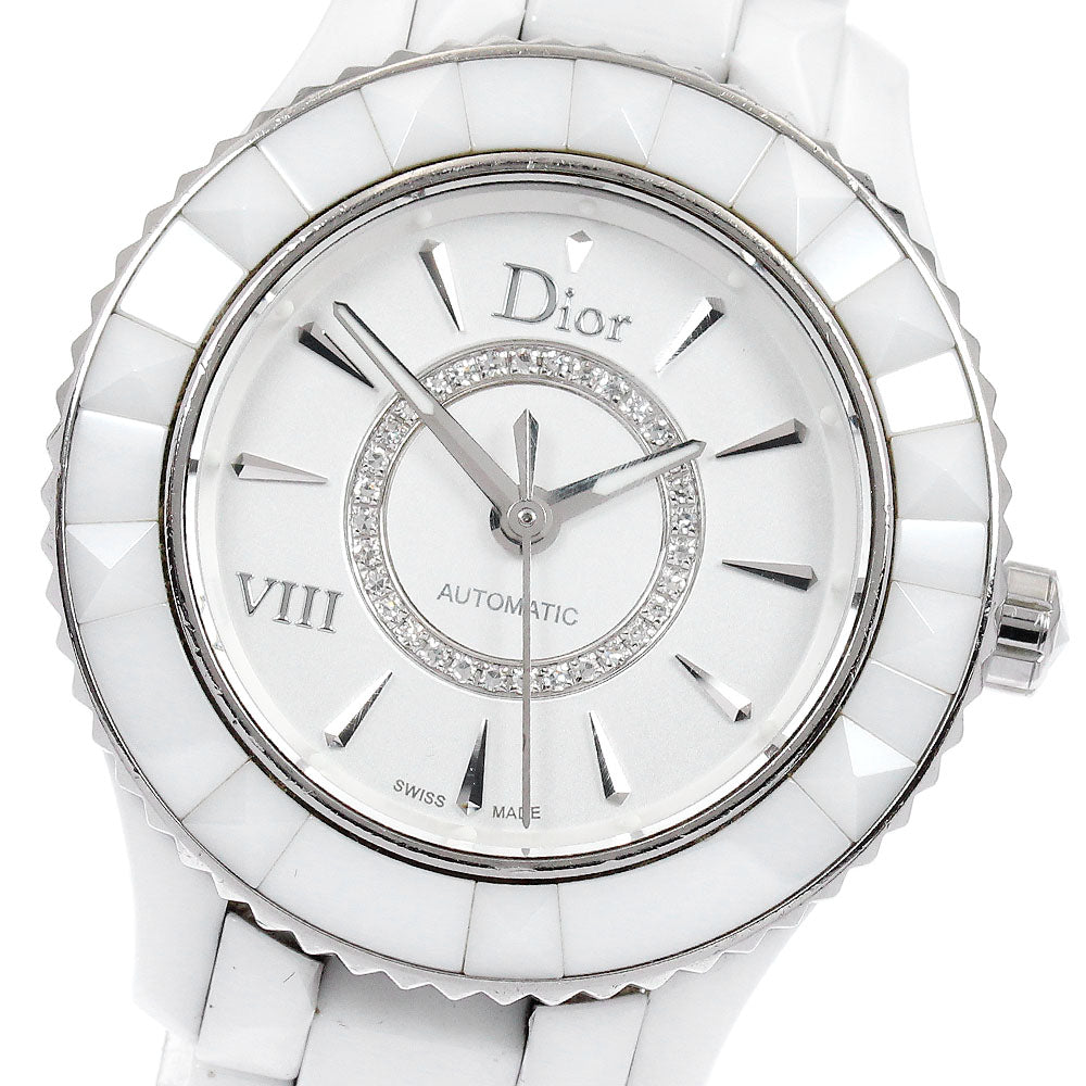 Dior Yuit CD1235E3 Silver/Diamond Dial Automatic Ladies Watch_895331