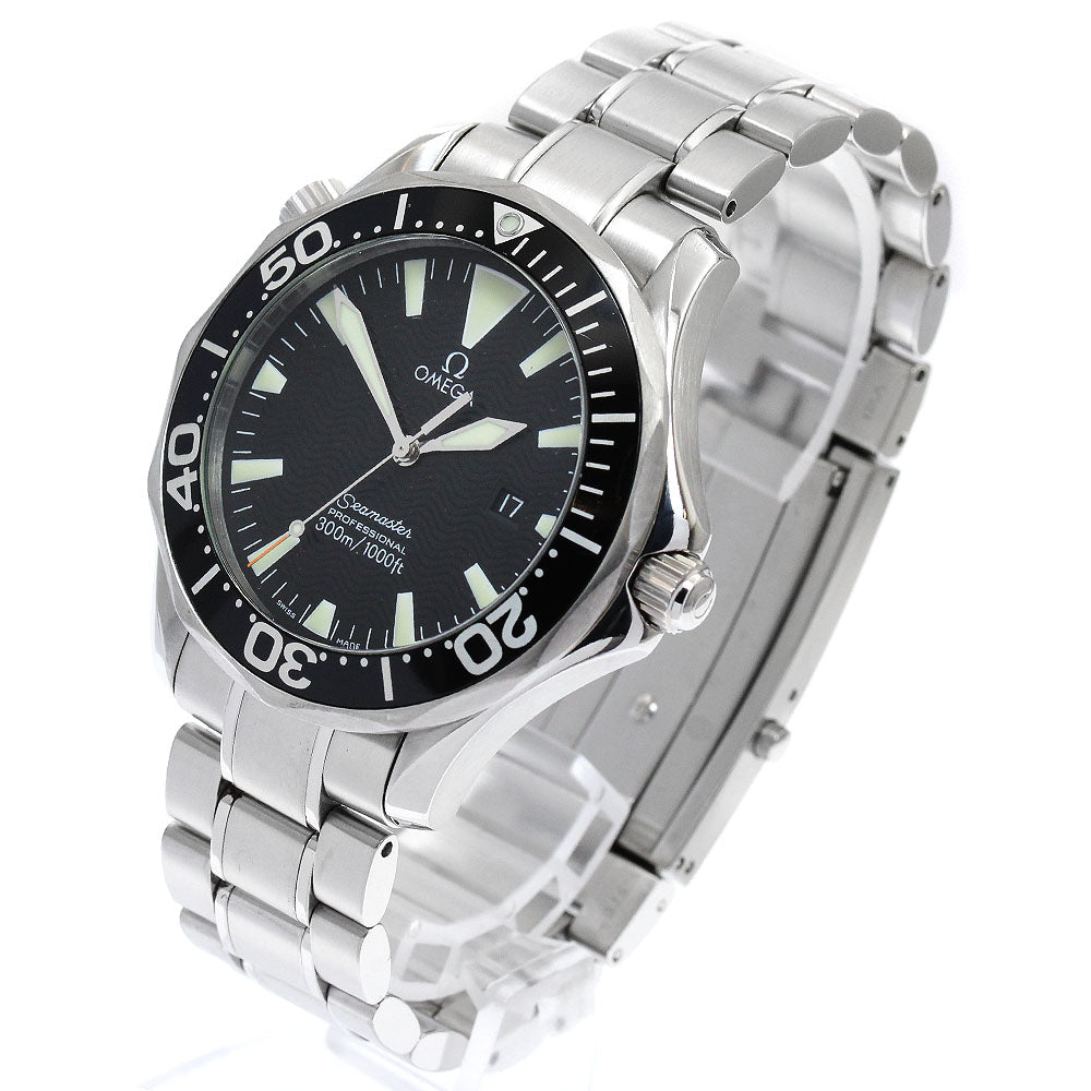 OMEGA Seamaster300 2264.50 Date black Dial Quartz Men's Watch_895341