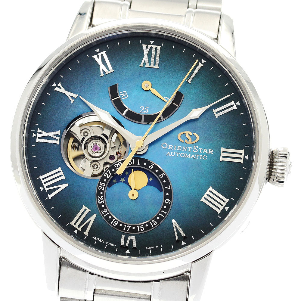 ORIENT Orient Star 70th Anniversary Model RK-AY0109A Moon phase Blue gradation Dial Automatic Men's Watch_895362