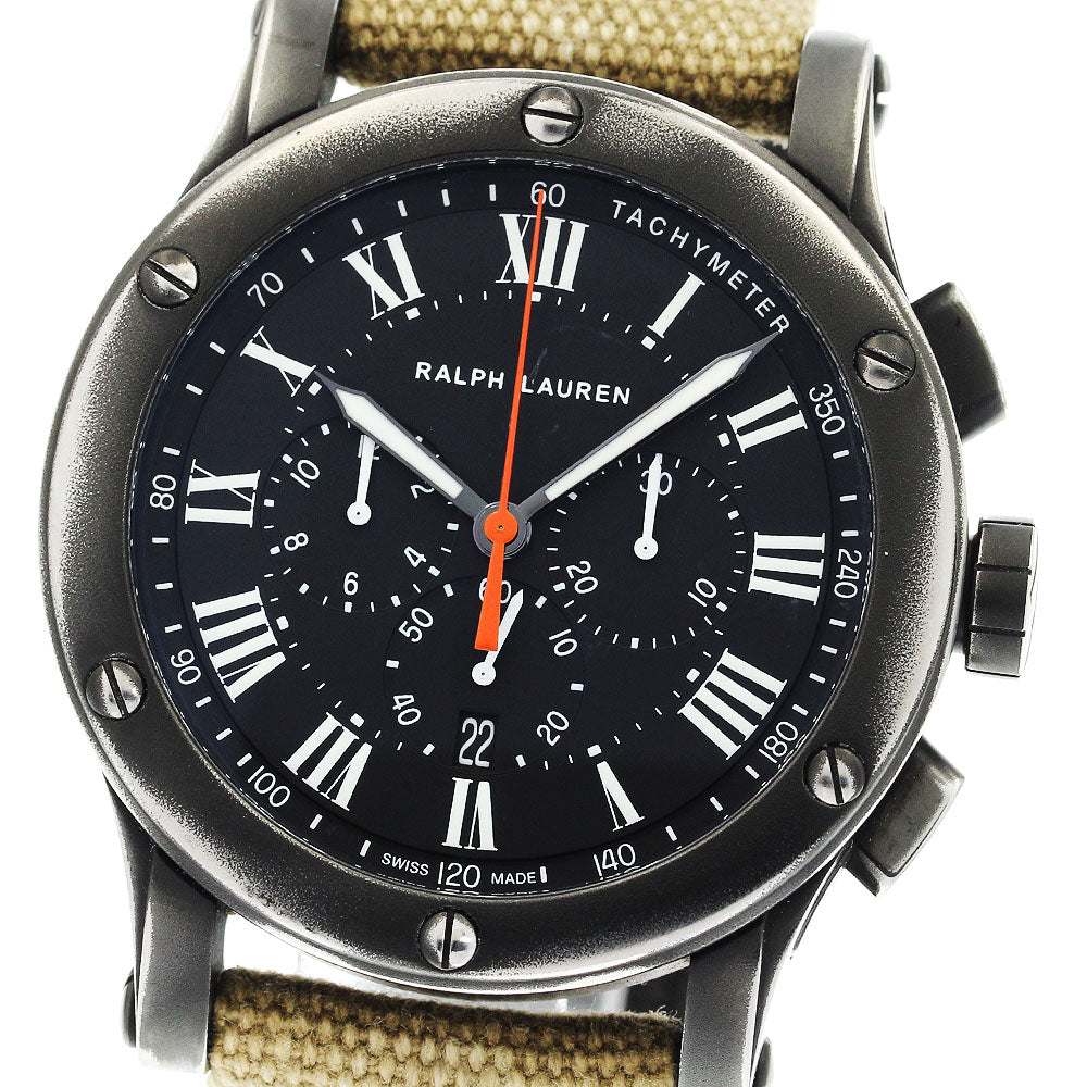 RALPH LAUREN Safari RL67 K02300/R0230900 black Dial Automatic Men's Watch_895368