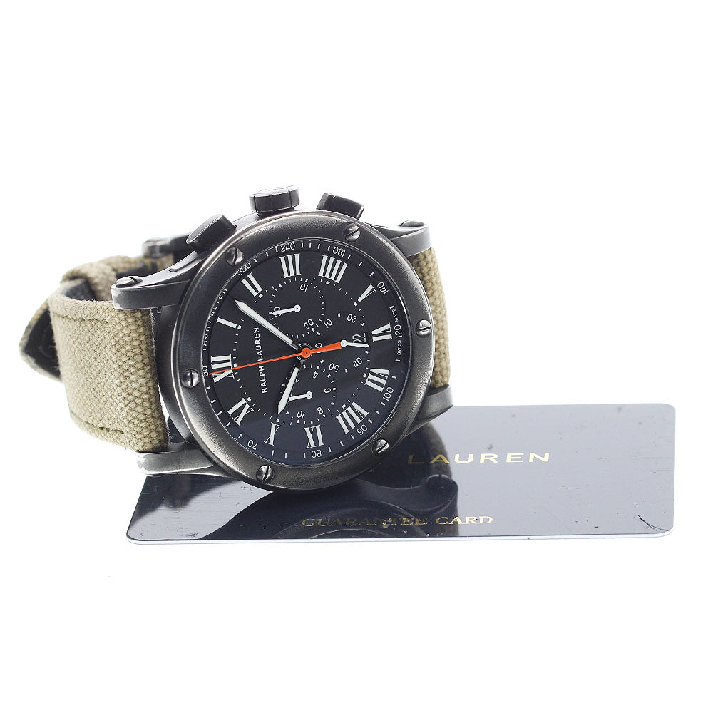 RALPH LAUREN Safari RL67 K02300/R0230900 black Dial Automatic Men's Watch_895368