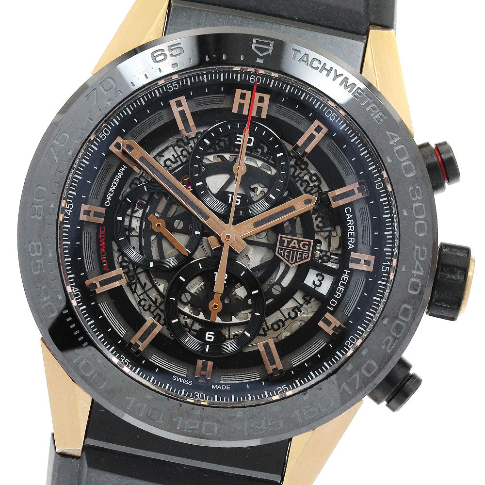 TAG HEUER Carrera CAR2A5A Date Chronograph skeleton Automatic Men's Watch_895379