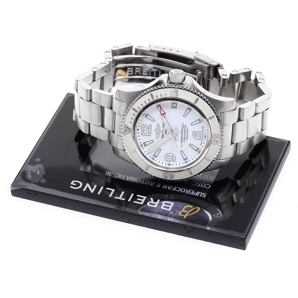 BREITLING Super Ocean 2 36 A17316 Date white Dial Automatic Boy's Watch_895399