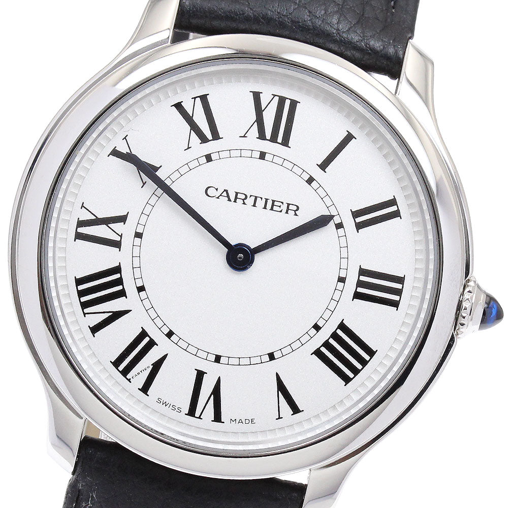 CARTIER Rondemast de Cartier 36MM WSRN0031 Silver Dial Quartz Boy's Watch_895400