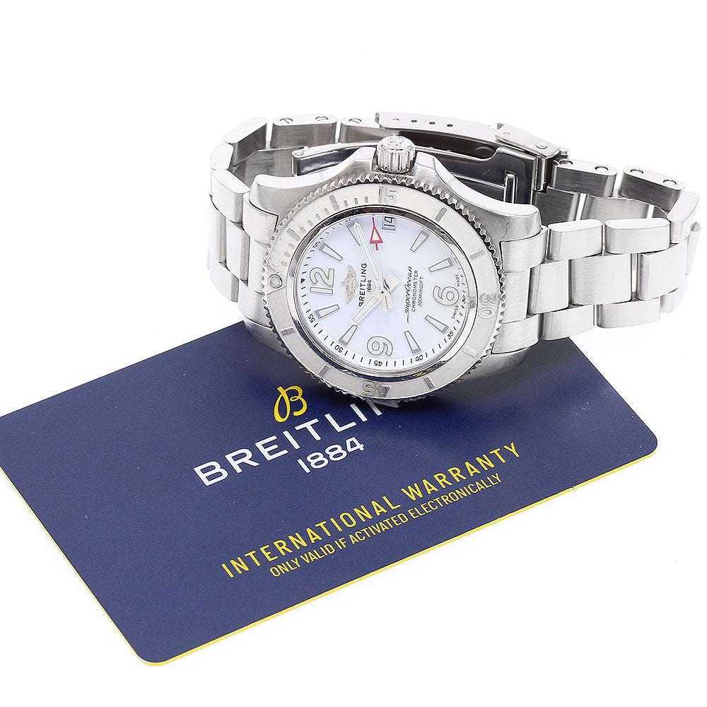 BREITLING Superocean 36 A17316 Date white Dial Automatic Boy's Watch_895413