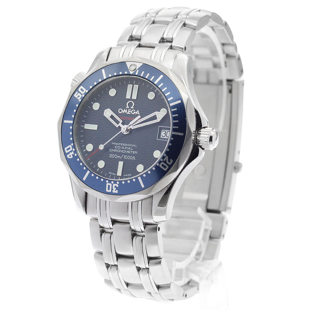 OMEGA Seamaster300 2222.80 Date Co-Axial Navy Dial Automatic Boy's Watch_895437