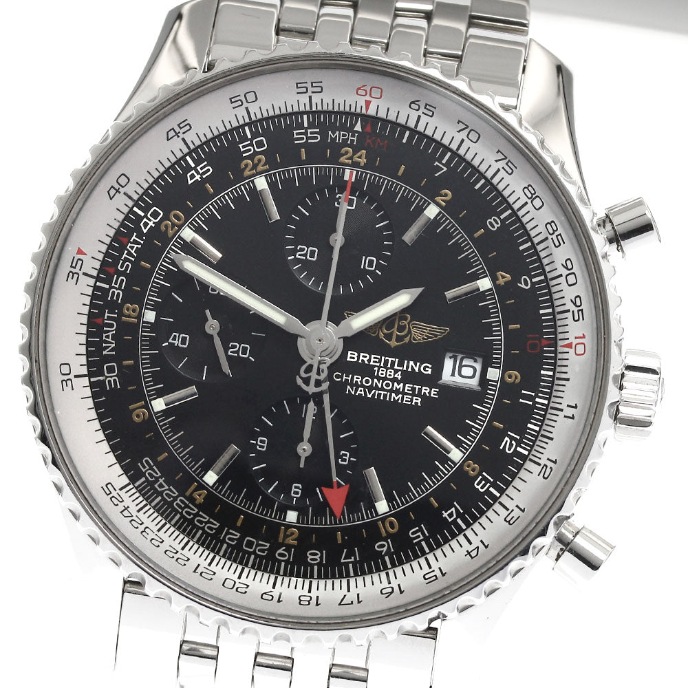 BREITLING Navitimer World A24322 Chronograph GMT Automatic Men's Watch_895442