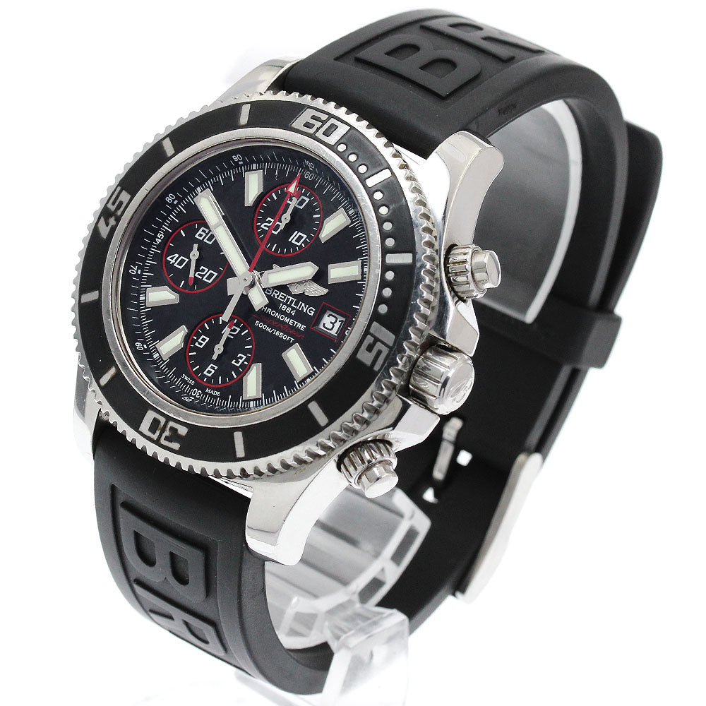 BREITLING Super Ocean A13341 Chronograph Black Dial Automatic Men's Watch_895445