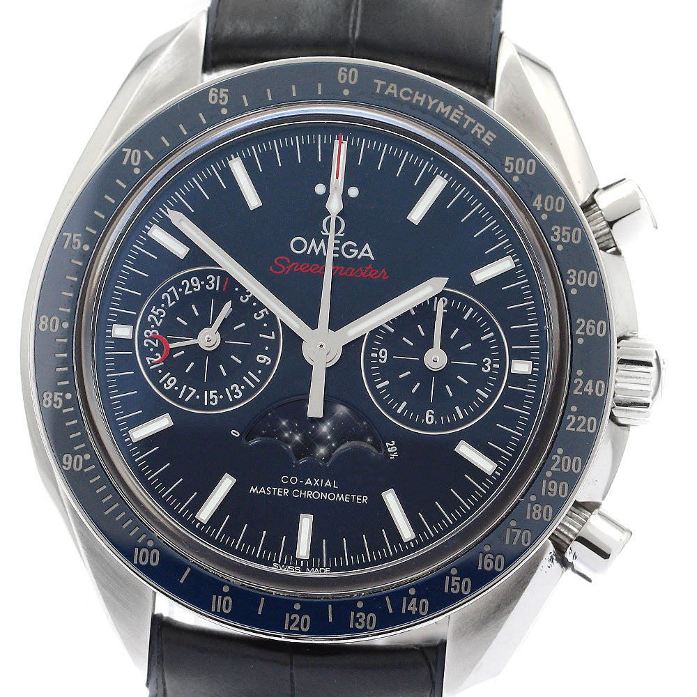 OMEGA Speedmaster 304.33.44.52.03.001 Moonphase Co-Axial Master Chronometer Navy Dial Automatic Men's Watch_895446