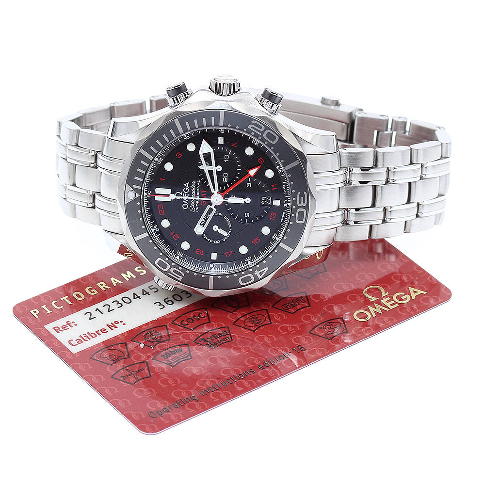 OMEGA Seamaster Diver 300M 212.30.44.52.01.001 GMT Automatic Men's Watch_895455