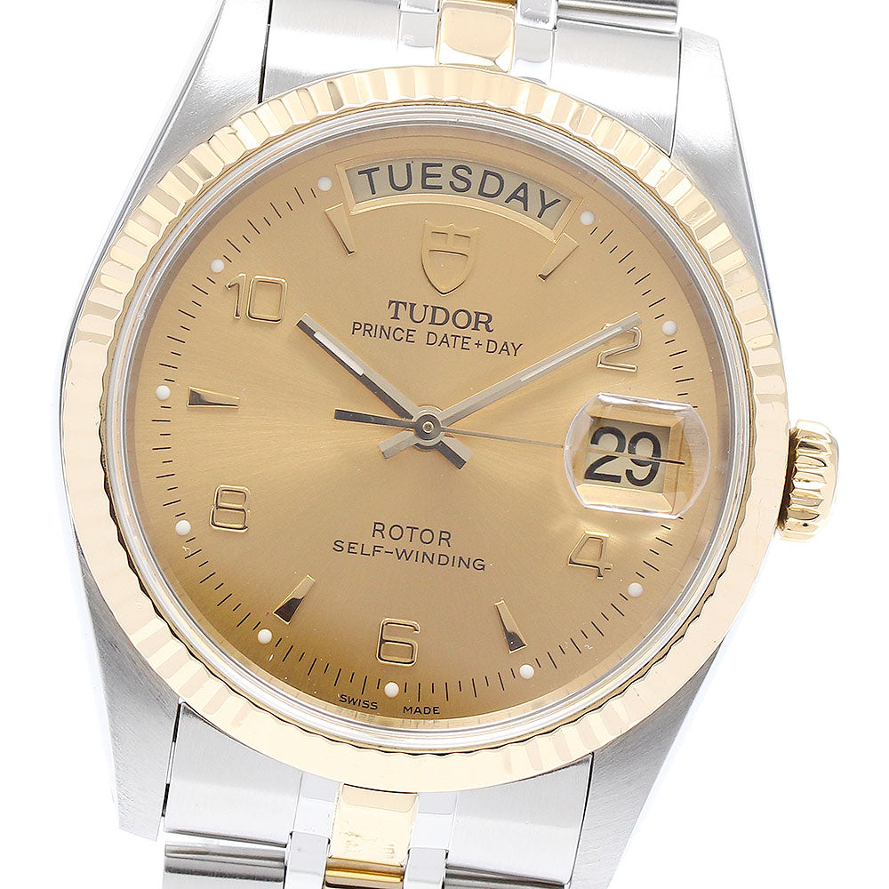 TUDOR Prince Date Day 76213 gold Dial Automatic Men's Watch_895475