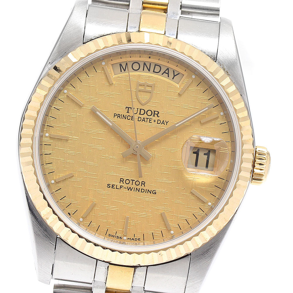 TUDOR Prince Date Day 76213 gold Dial Automatic Men's Watch_895476