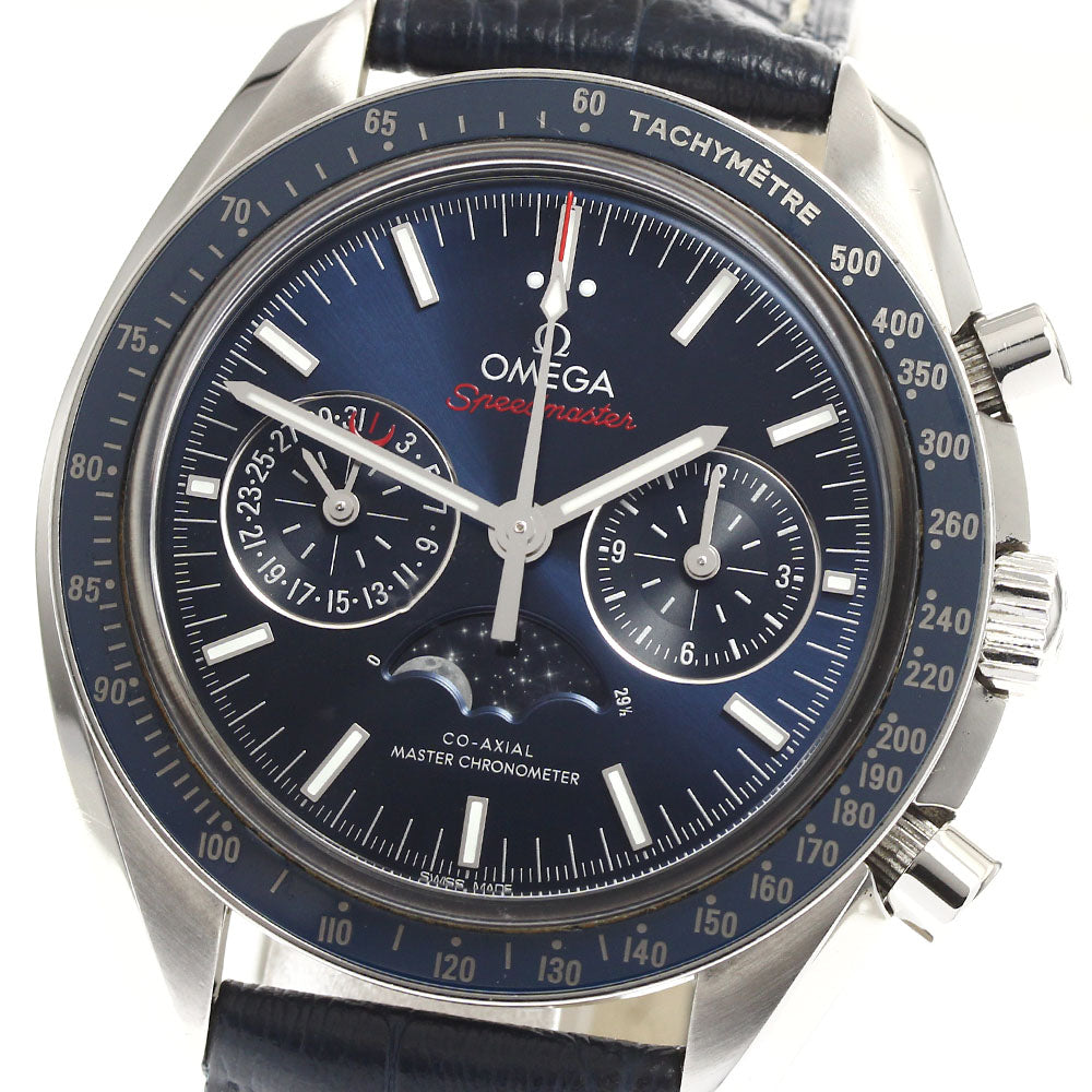 OMEGA Speedmaster 304.33.44.52.03.001 Moonphase Co-Axial Master Chronometer Navy Dial Automatic Men's Watch_895517
