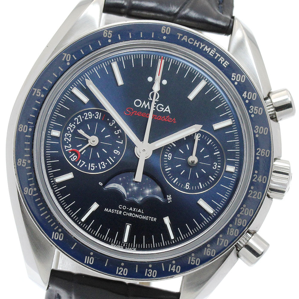 OMEGA Speedmaster 304.33.44.52.03.001 Moonphase Co-Axial Navy Dial Automatic Men's Watch_895590