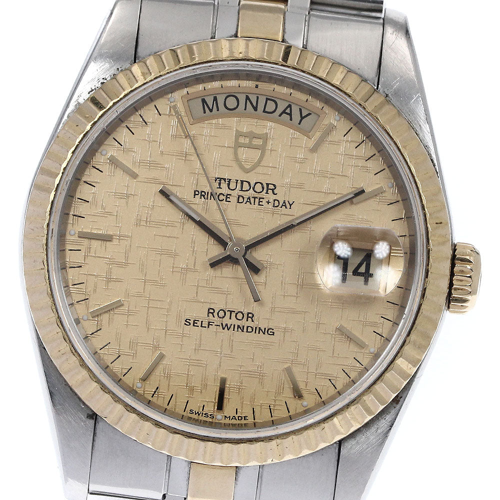 TUDOR Prince Date Day 76213 gold Dial Automatic Men's Watch_895594