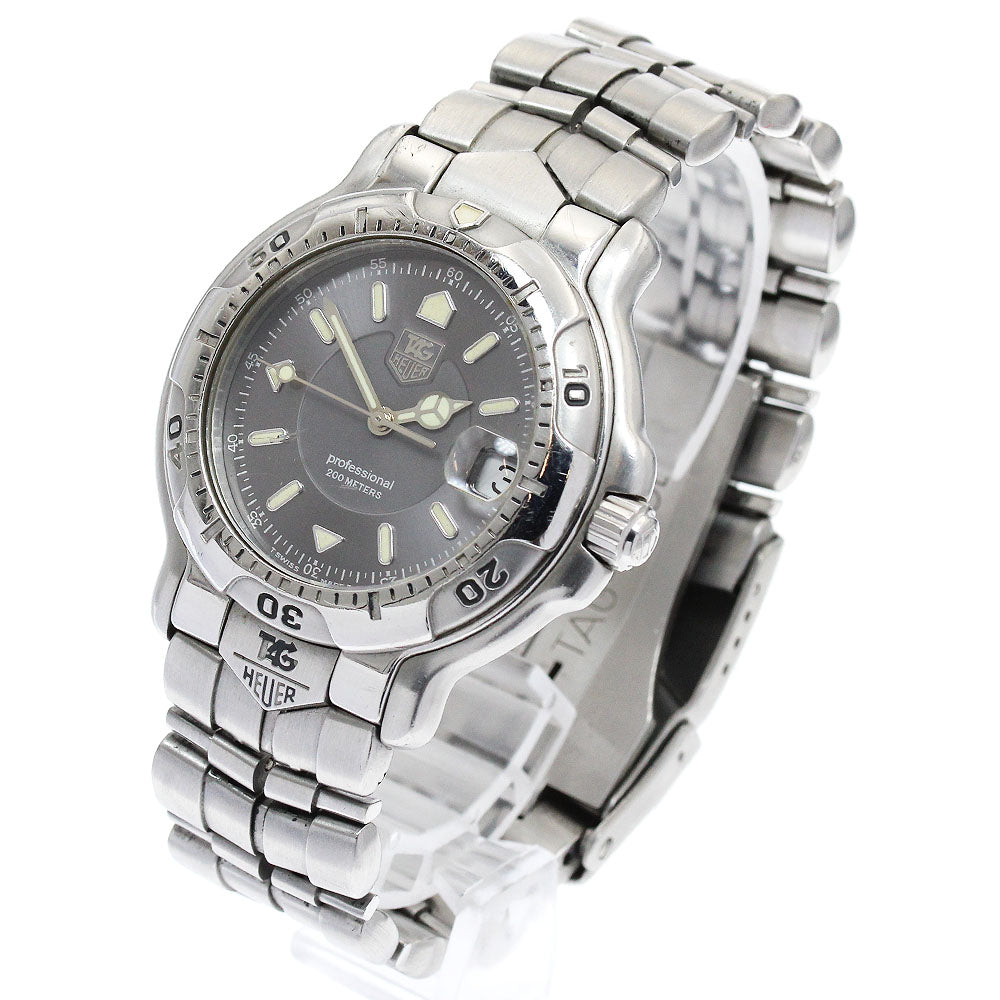 TAG HEUER 6000 series WH1112-K1 Date gray Dial Quartz Men's Watch_895622
