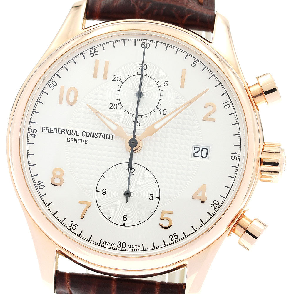 FREDERIQUE CONSTANT Runabout FC-393RM5B4 Chronograph Date Silver Dial Automatic Men's Watch_895981
