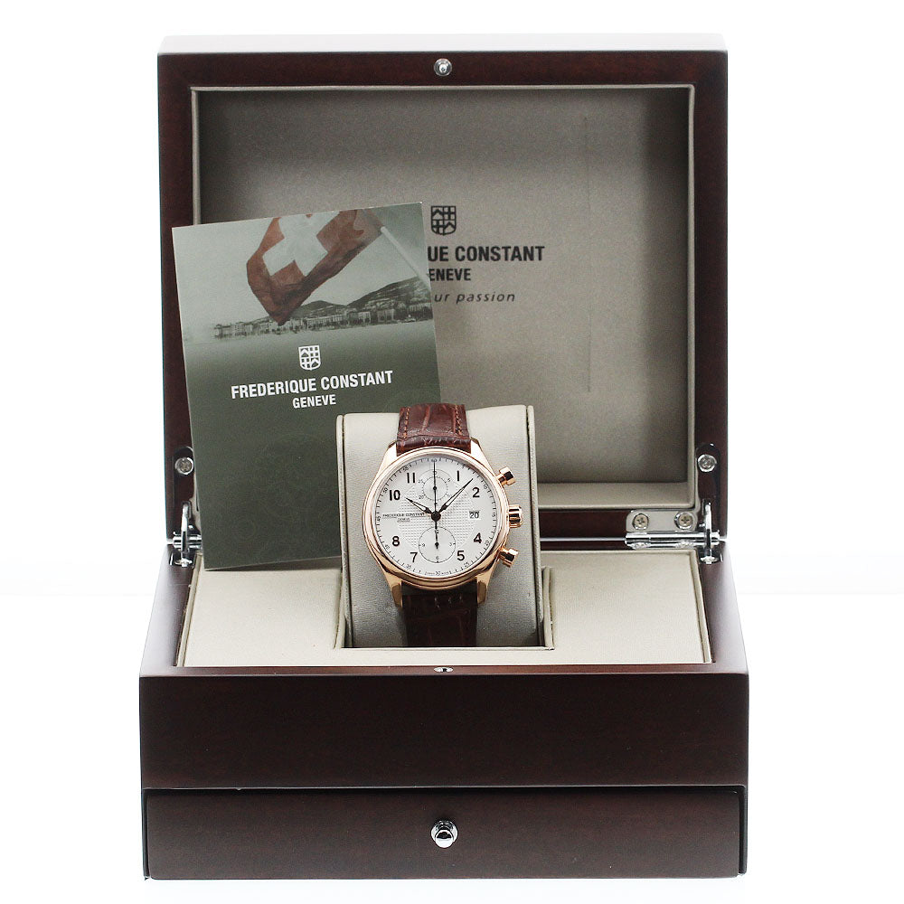 FREDERIQUE CONSTANT Runabout FC-393RM5B4 Chronograph Date Silver Dial Automatic Men's Watch_895981