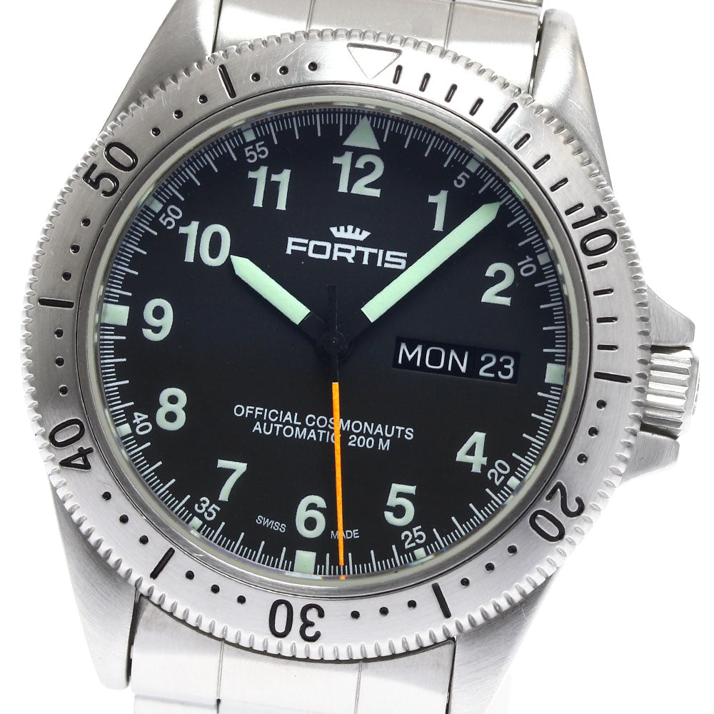 FORTIS Cosmo Note 610.10.158 Day date black Dial Automatic Men's Watch_895984