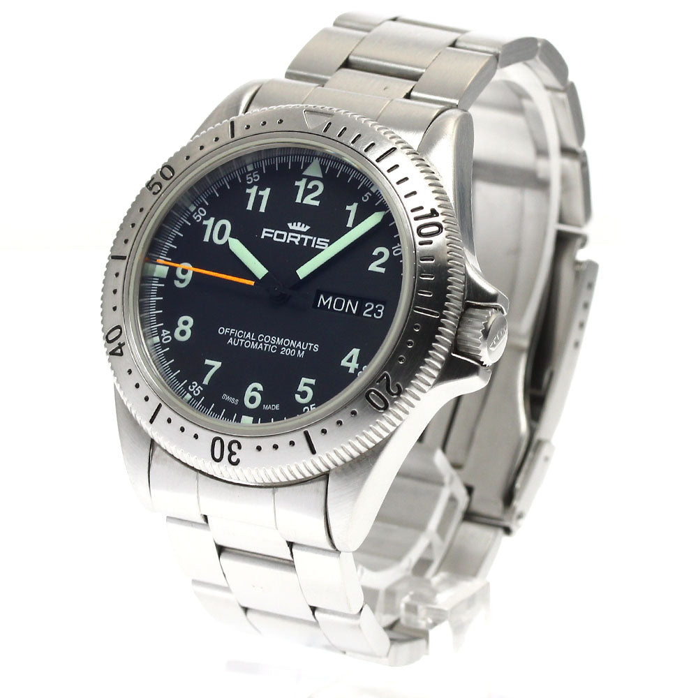 FORTIS Cosmo Note 610.10.158 Day date black Dial Automatic Men's Watch_895984