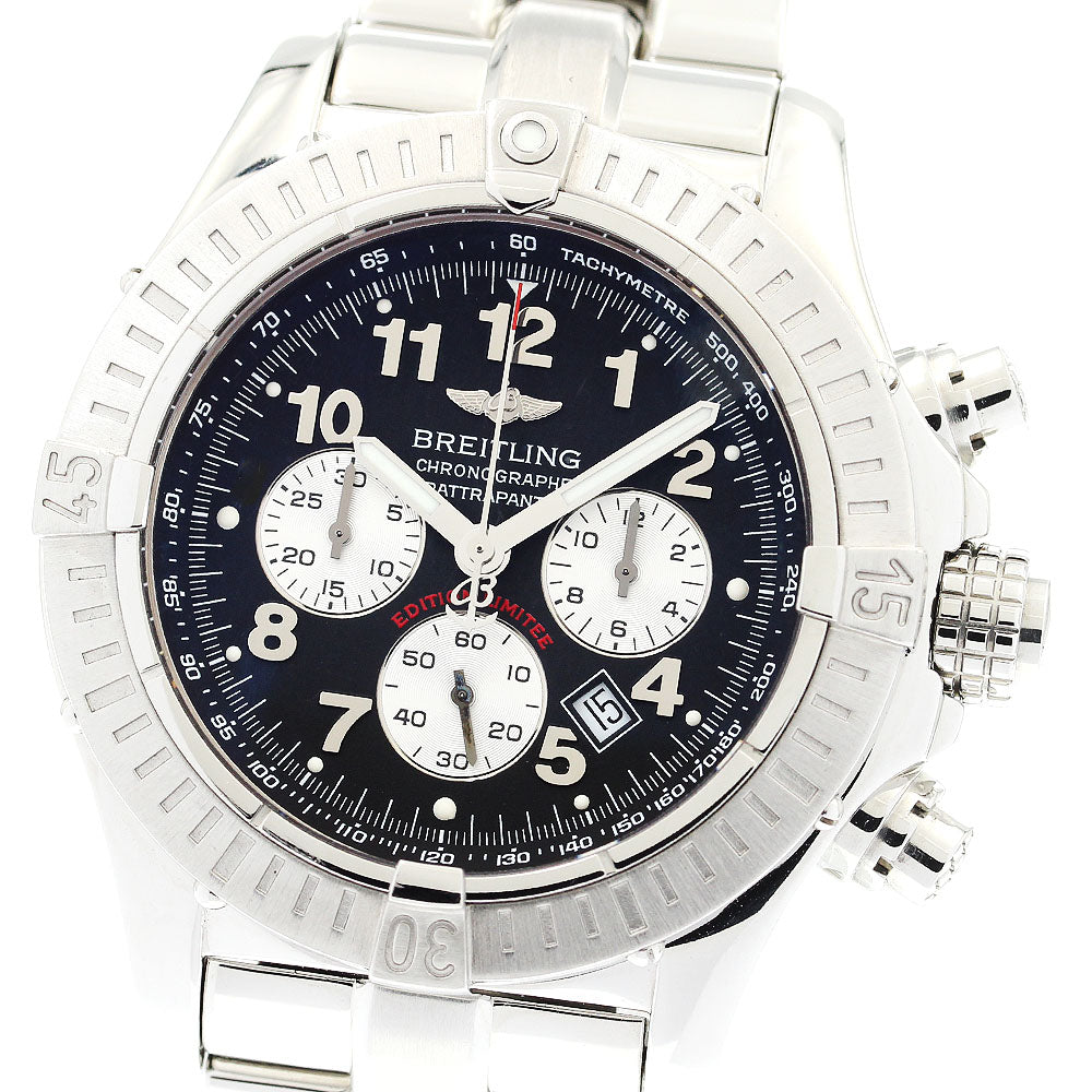 BREITLING Avenger 69 A69360 Chronograph Black Dial Quartz Men's Watch_895987