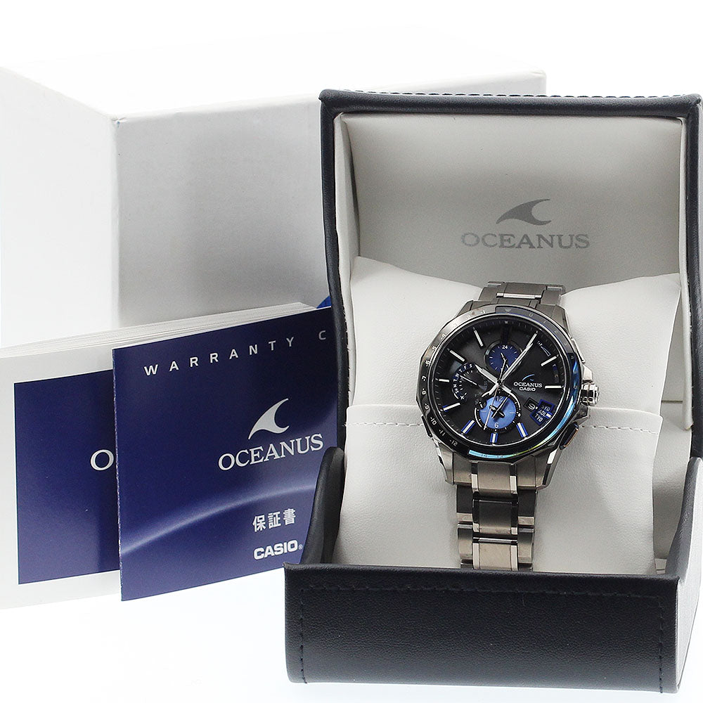 CASIO Oceanus OCW-G2000C-1AJF Limited to 1500 pieces worldwide Black / blue shell Dial Solar Powered Radio Men's Watch_896006