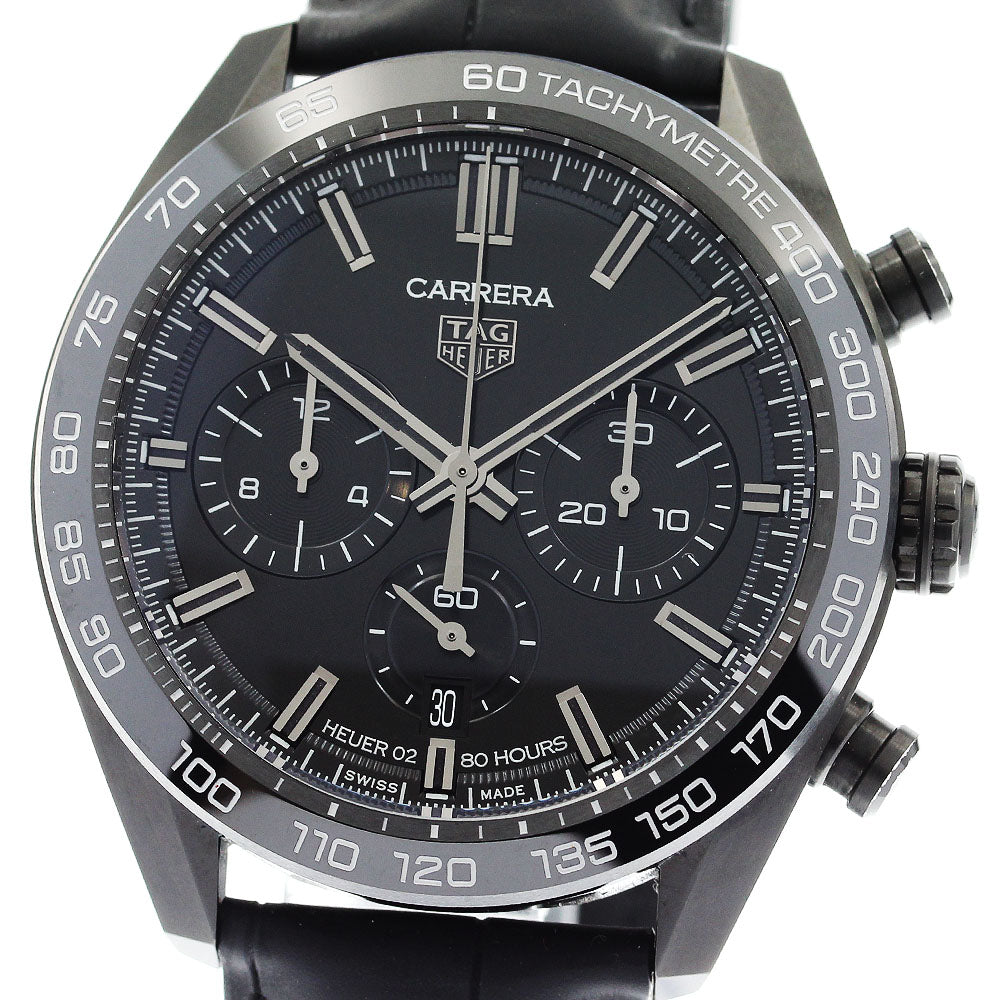 TAG HEUER Carrera Caliber Heuer 02 Japan Black Edition CBN2A1G Limited to 300 black Dial Automatic Men's Watch_896014