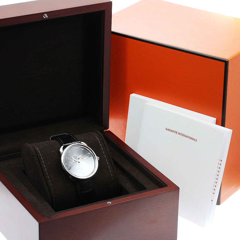 HERMES Arceau scalet AR2.710 Black / skeleton Dial Automatic Men's Watch_896019