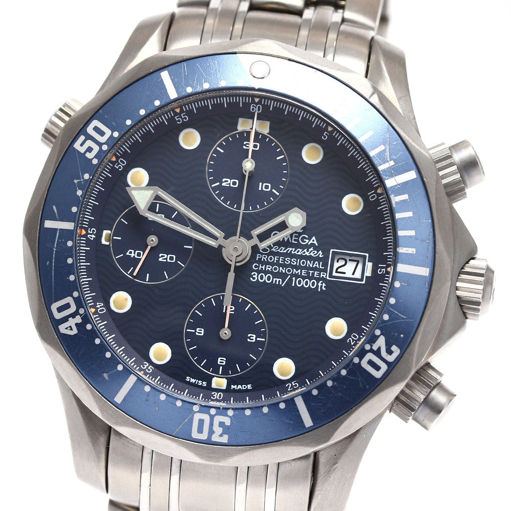 OMEGA Seamaster300 2298.80 Chronograph Navy Dial Automatic Men's Watch_896020