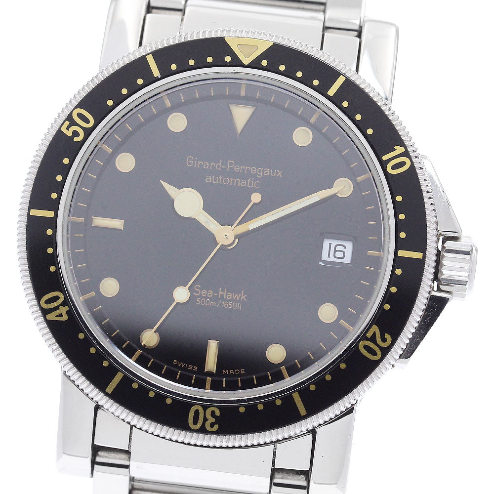 GIRARD PERREGAUX Sea hawk 7300 Date black Dial Automatic Men's Watch_896026