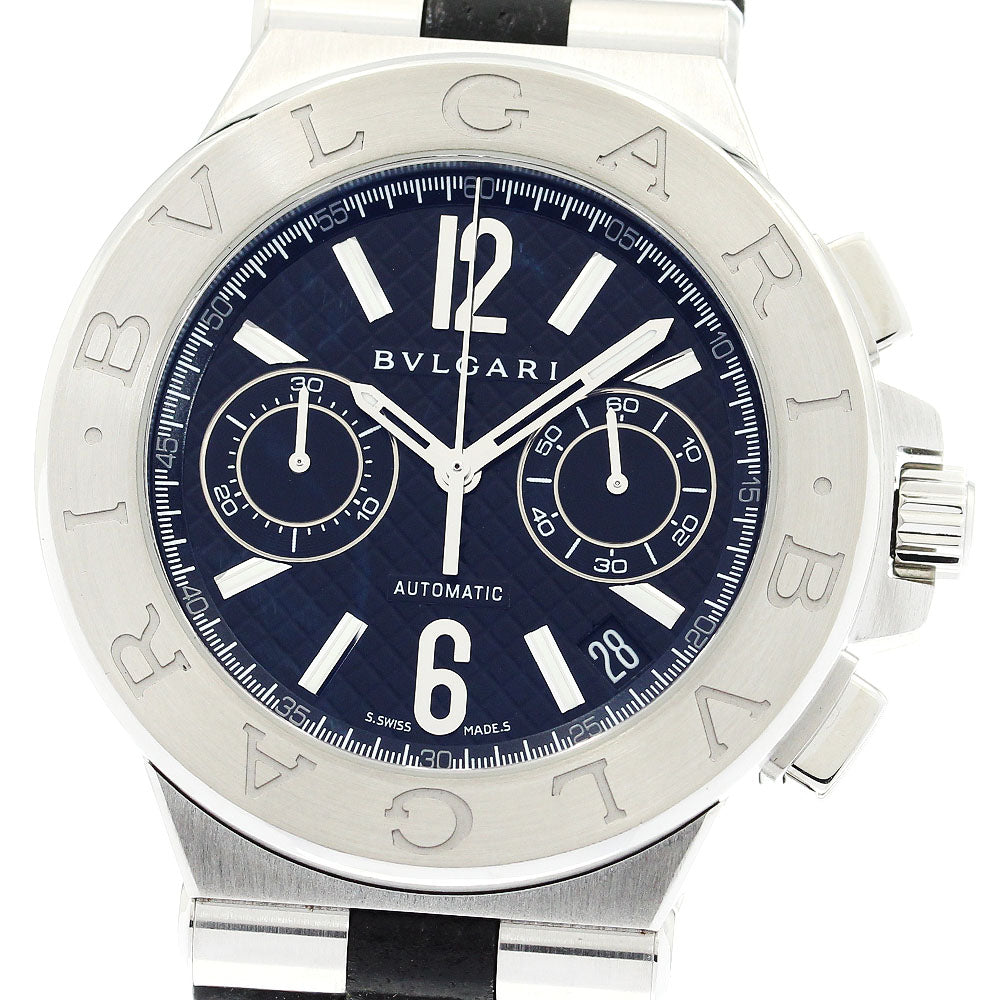 BVLGARI Diagono DG40SCH Chronograph black Dial Automatic Men's Watch_896034