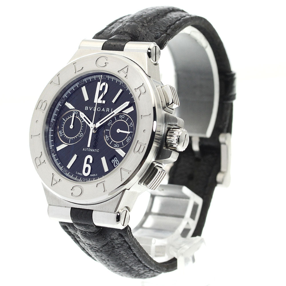 BVLGARI Diagono DG40SCH Chronograph black Dial Automatic Men's Watch_896034
