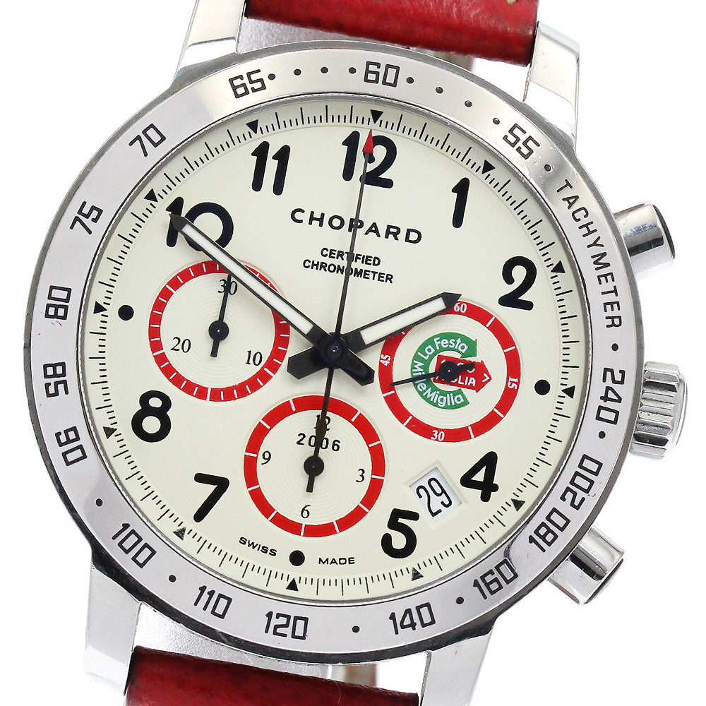 Chopard La Festa Mille Miglia 2006 10th Anniversary 16/8920/3 Date Chronograph beige Dial Automatic Men's Watch_896049