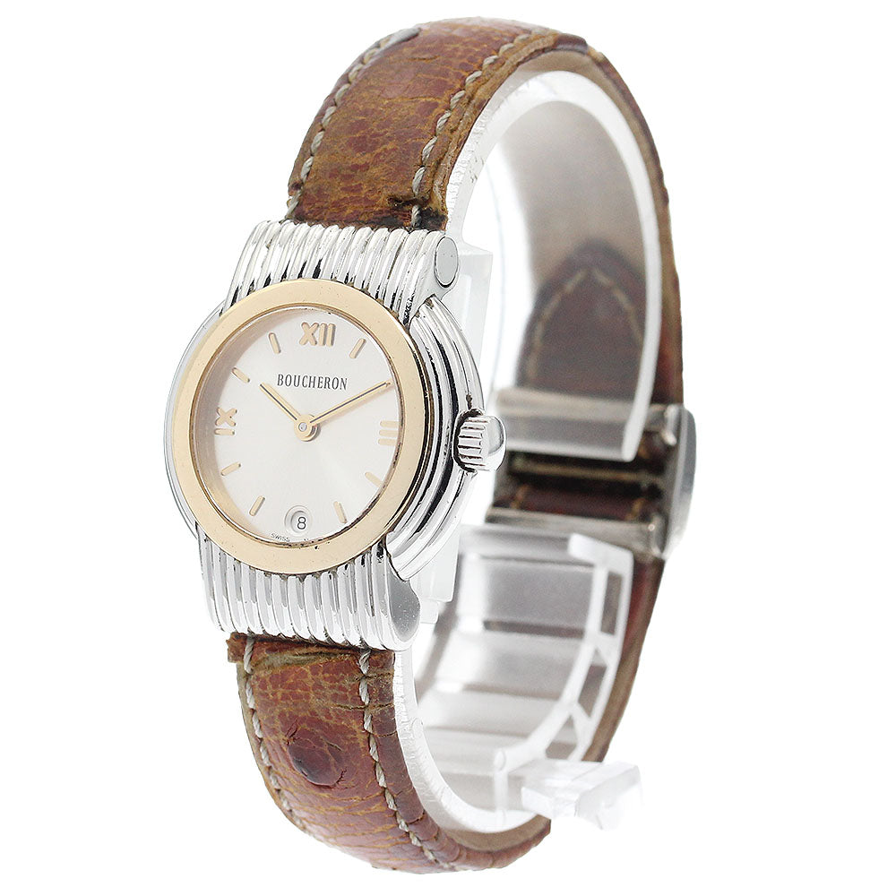 Boucheron Reflation Date Silver Dial Quartz Ladies Watch_896058