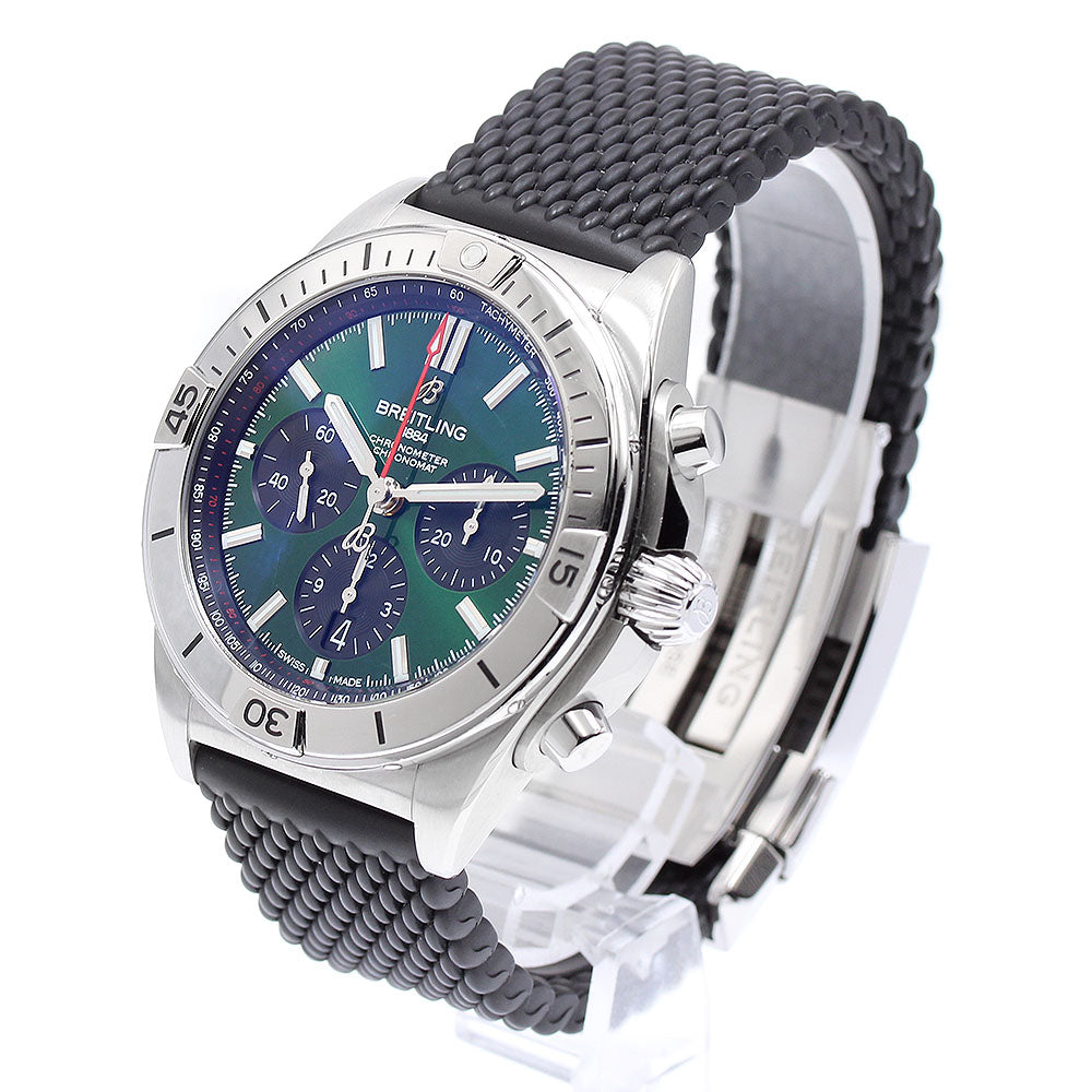 BREITLING Chronomat B01 42 Bentley AB0134 Chronograph green Dial AT Men's_896072