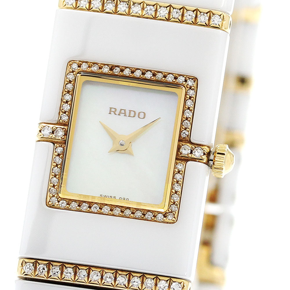 RADO Diastar 963.0426.3 Ceramic x K18YG Diamond Quartz Ladies Watch_896076