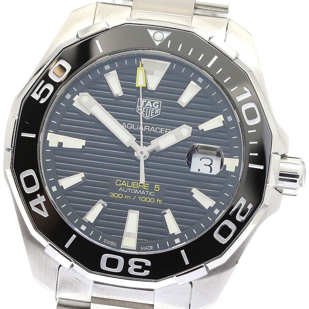 TAG HEUER Aqua Racer Caliber 5 WAY201A Date black Dial Automatic Men's_896077
