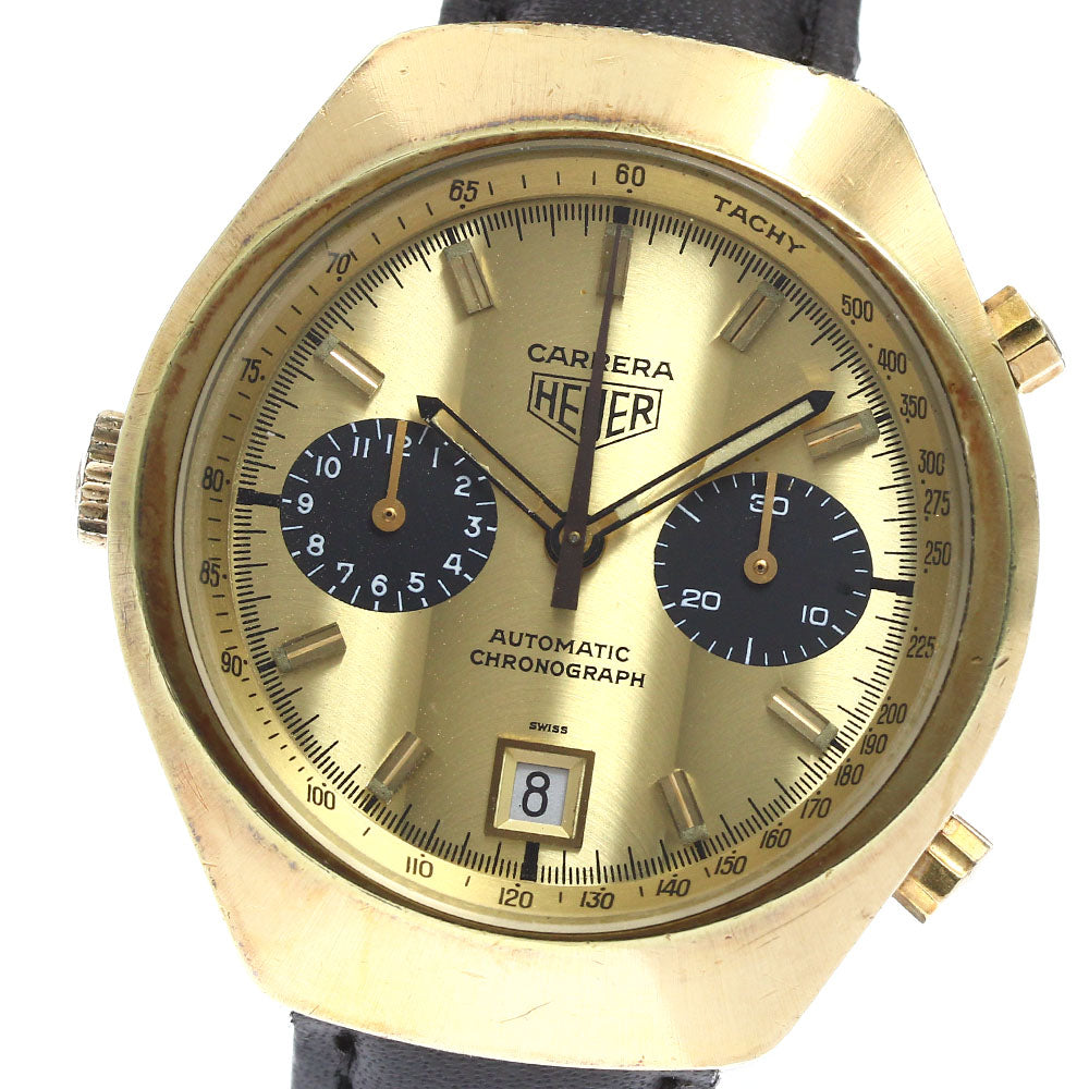 Heuer Carrera Chronograph Date cal.12 gold Dial Automatic Men's Watch_896083