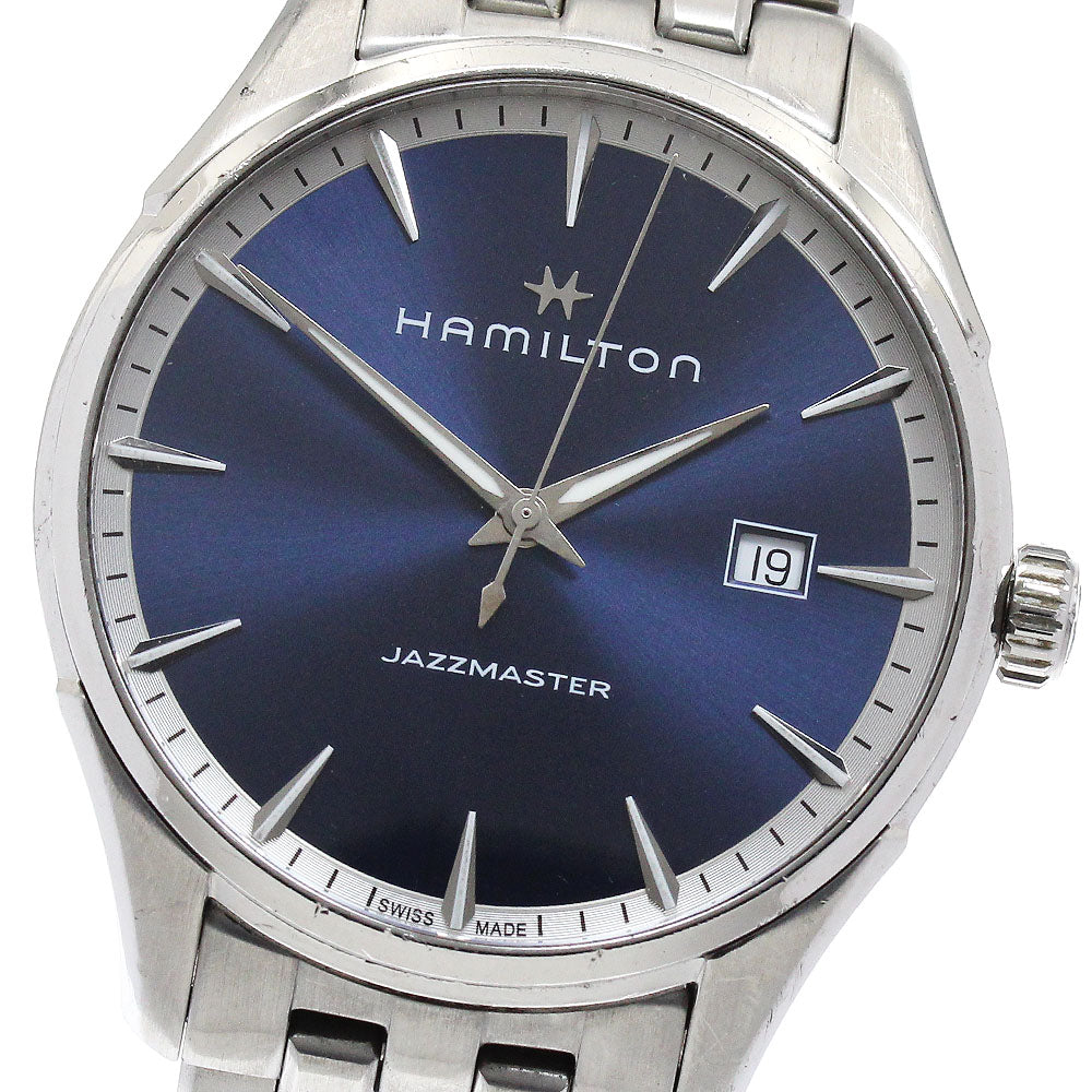 HAMILTON Jazz master H324510 Date Navy Dial Quartz Men's Watch_896091