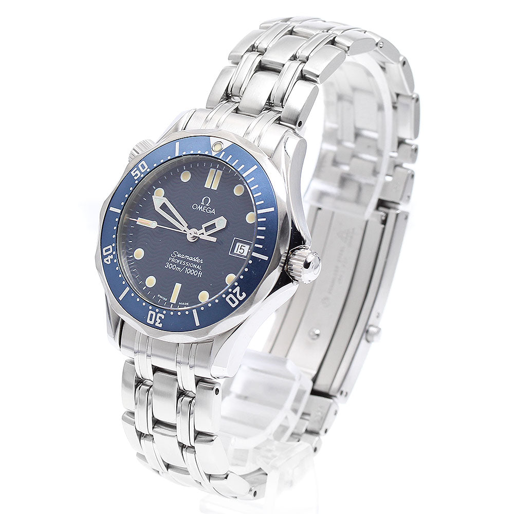 OMEGA Seamaster300 2561.80 Date Navy Dial Quartz Boy's Watch_896099