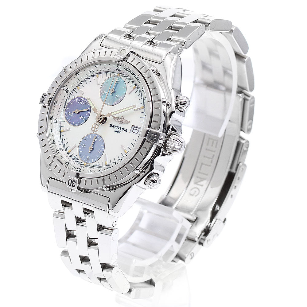 BREITLING Chronomat A13050.1 Date Chronograph white shell/blue shell Dial Automatic Men's Watch_896100