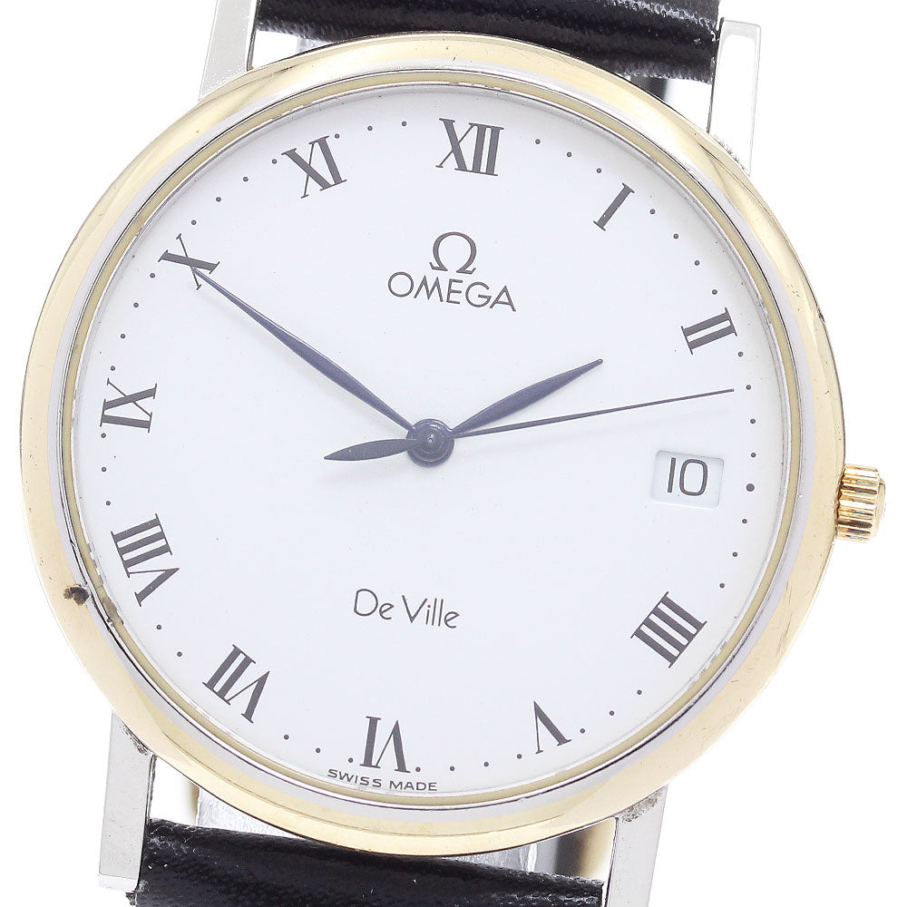 OMEGA De Ville Date white Dial Quartz Men's Watch_896102