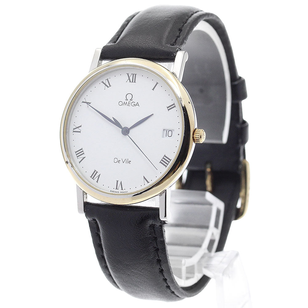 OMEGA De Ville Date white Dial Quartz Men's Watch_896102