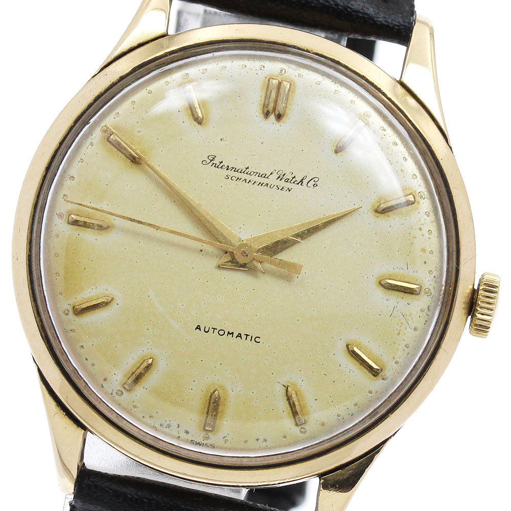 IWC SCHAFFHAUSEN Redundant dial K18YG Cal.853 Silver Dial Automatic Men's Watch_896112