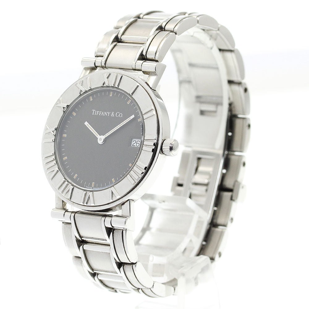 TIFFANY&Co. Atlas Date Gray Dial Quartz Boy's Watch_896125