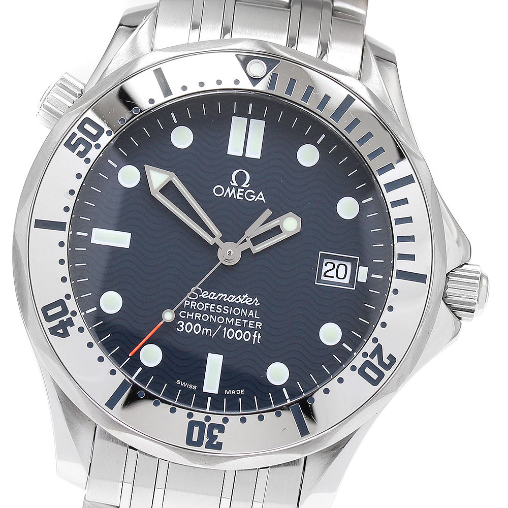 OMEGA Seamaster300 2532.80 Date Navy Dial Automatic Men's Watch_896146